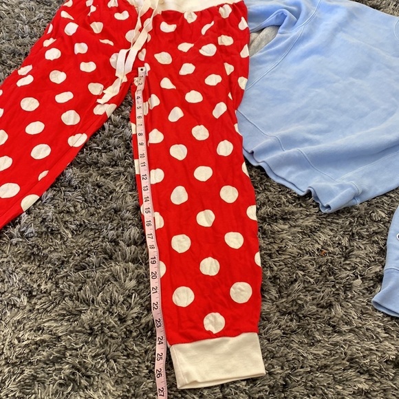 Disney Polkadot Red Pajama Jogger Pants sz XL - Picture 4 of 6